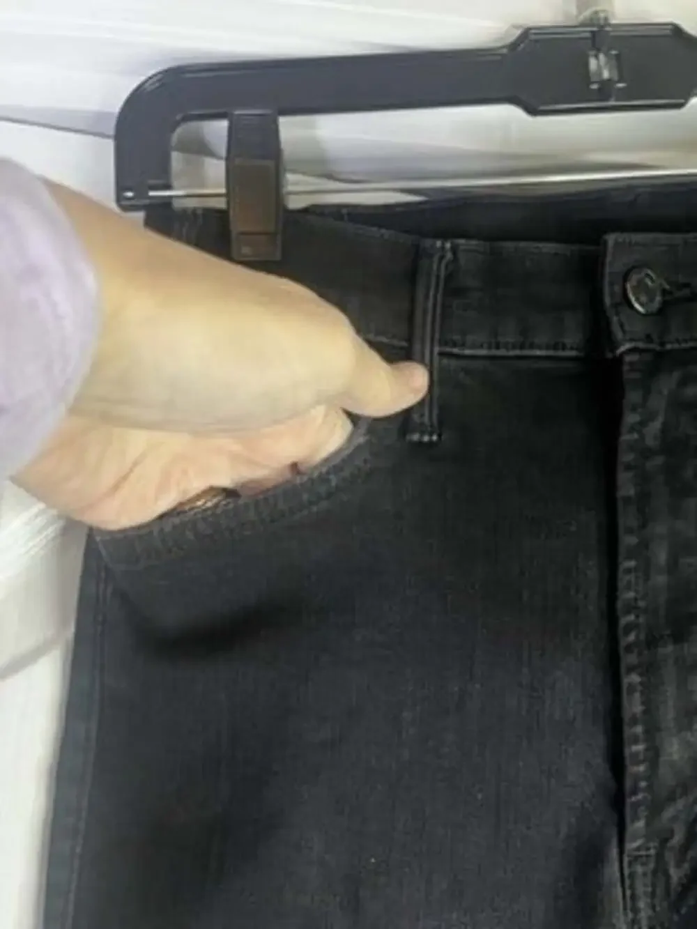 MOTHER THE HUSTLER HIGH WAIST ANKLE FRAY JEANS NOT GUILTY SIZE 26 Designer Black